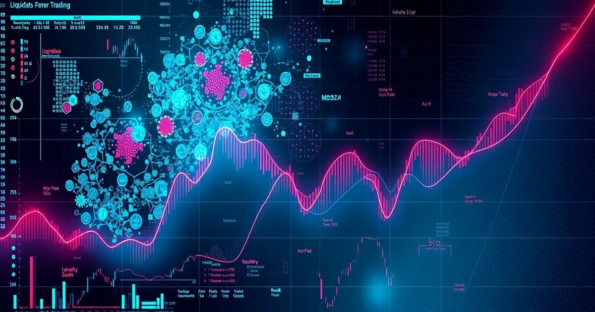 Platforma Kingfisher Trading platform interface showing real-time cryptocurrency charts with candlestick patterns and technical indicators