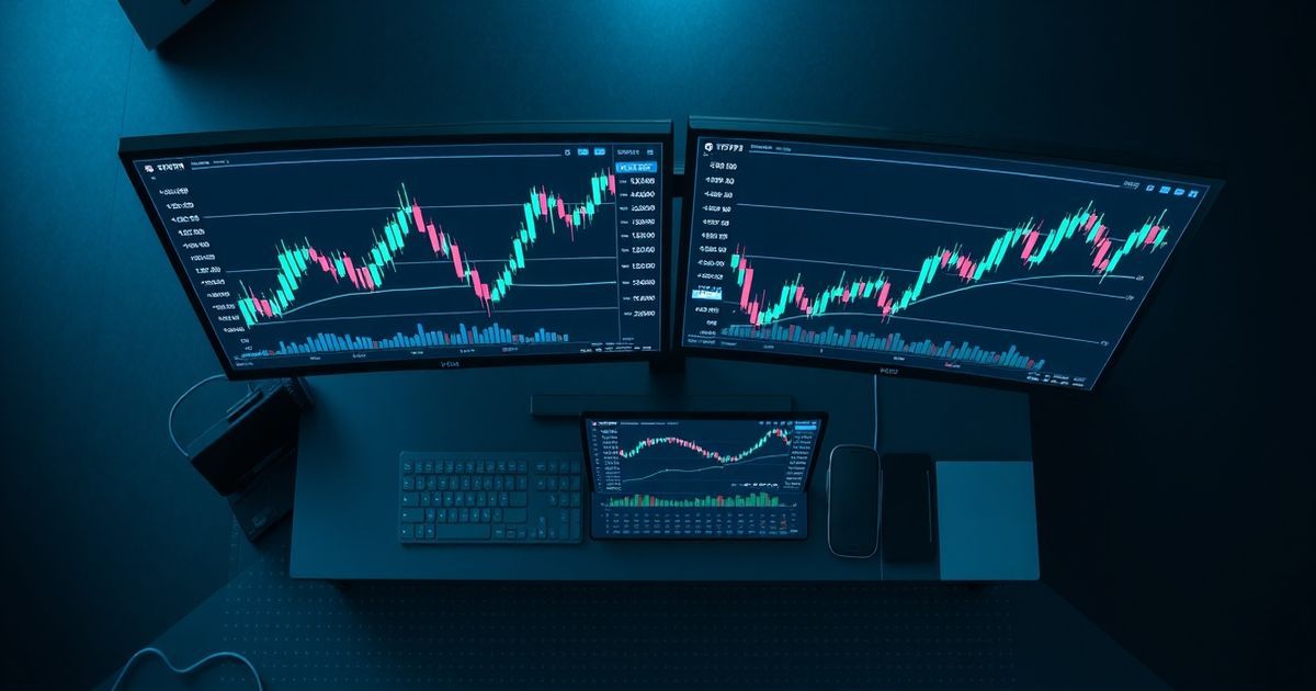 킹피셔 Trading platform interface showing real-time cryptocurrency charts with candlestick patterns and technical indicators
