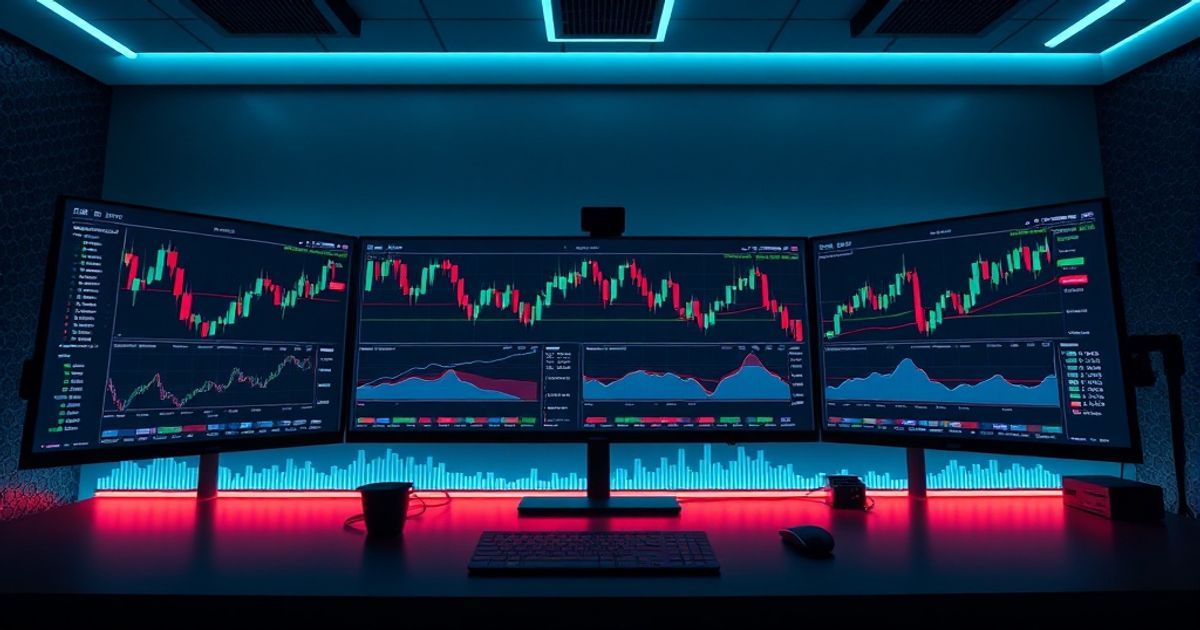 킹피셔 Trading platform interface showing real-time cryptocurrency charts with candlestick patterns and technical indicators